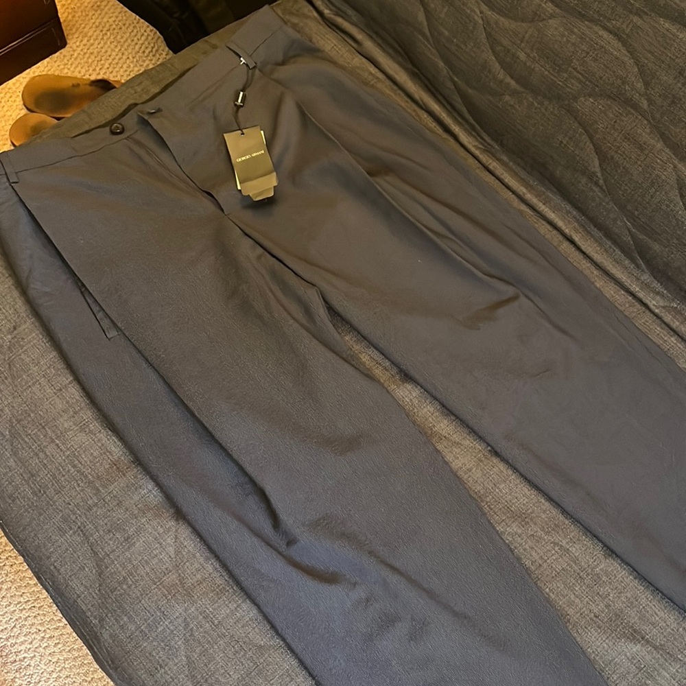 Giorgio Armani black rtw trousers sz 50 (34 US?)